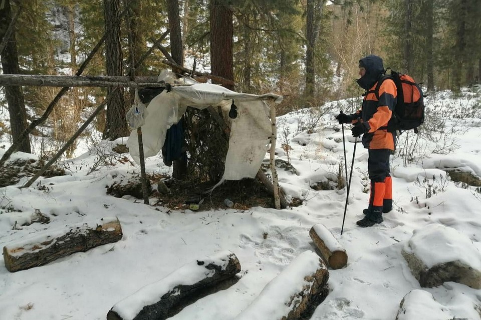 В Туве спасатели нашли супругов, пропавших в тайге месяц назад. Фото Мергена Монгуша
