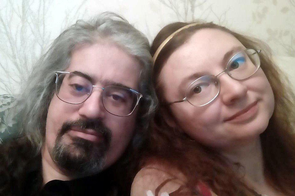 Селим с женой Наташей