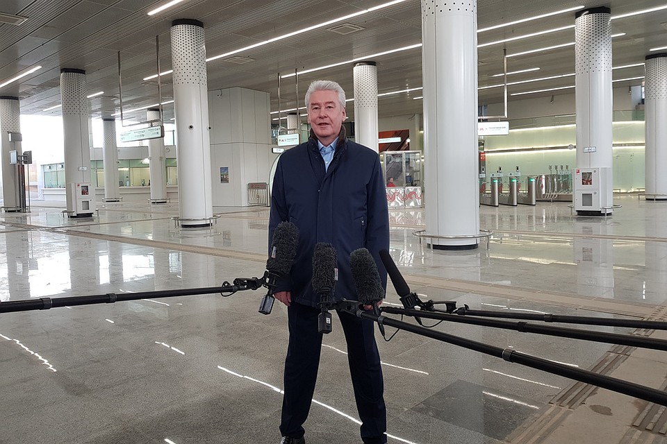 На официальный запуск приехал мэр Москвы Сергей Собянин.