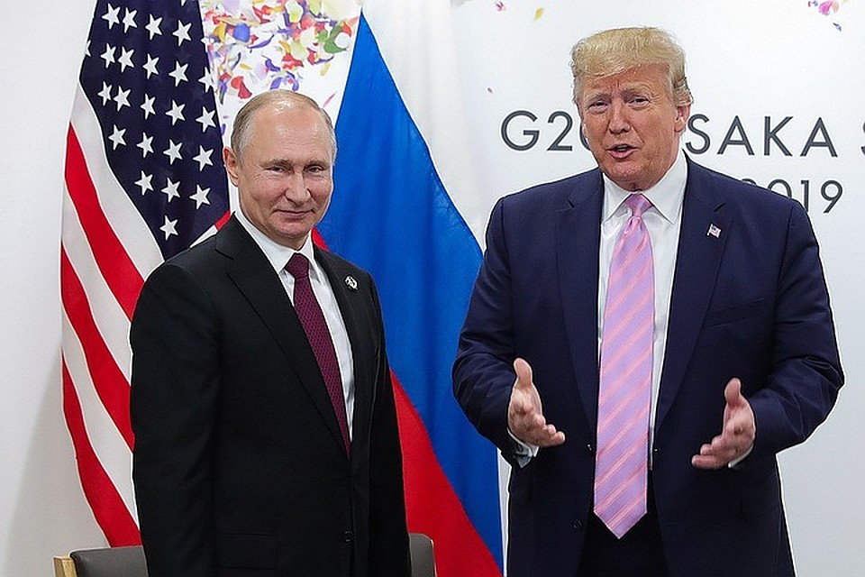 Трамп, выступая в прямом эфире анонсировал диалог с российским президентом. Фото Михаил Климентьев/пресс-служба президента РФ/ТАСС