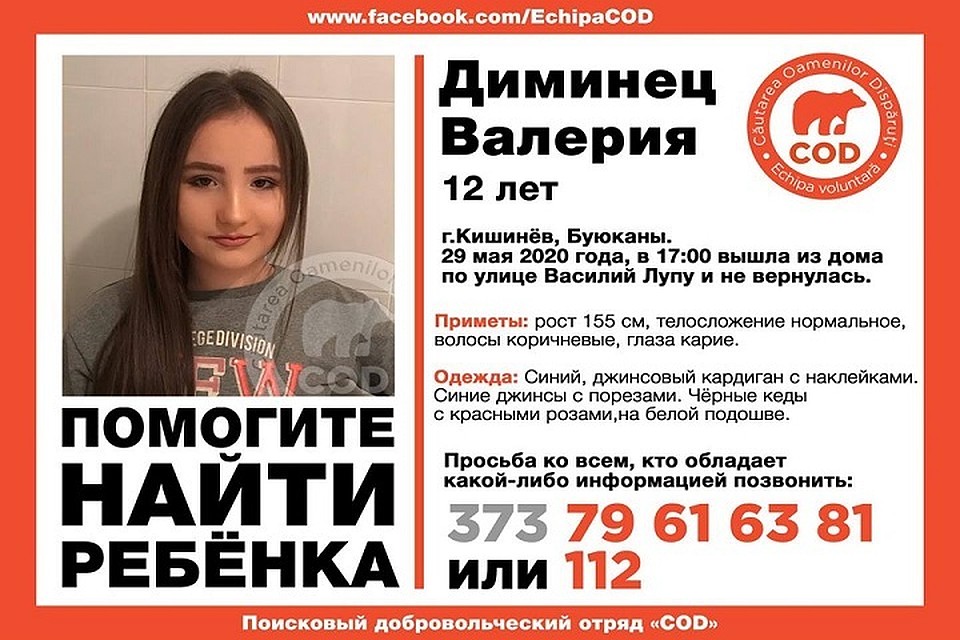 Если вы видели Валерию, срочно позвоните! Ее ищут! (Фото: поисковый отряд COD).