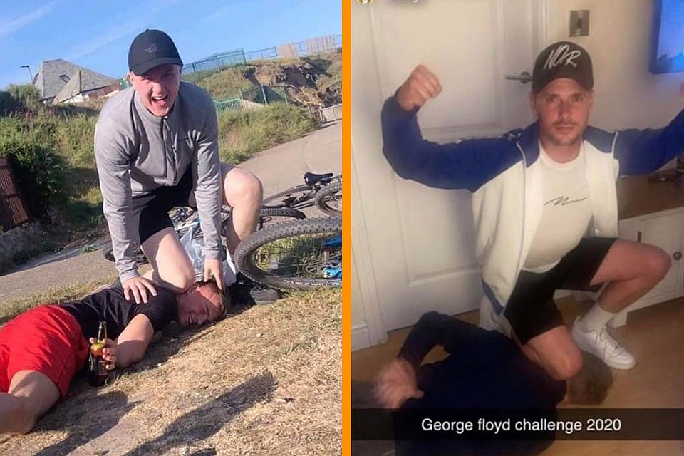 В сети появился флешмоб GeorgeFloydChallenge.