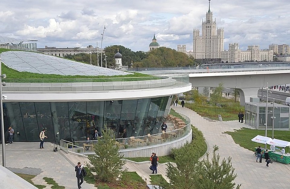 В парке "Зарядье" открываются три павильона
