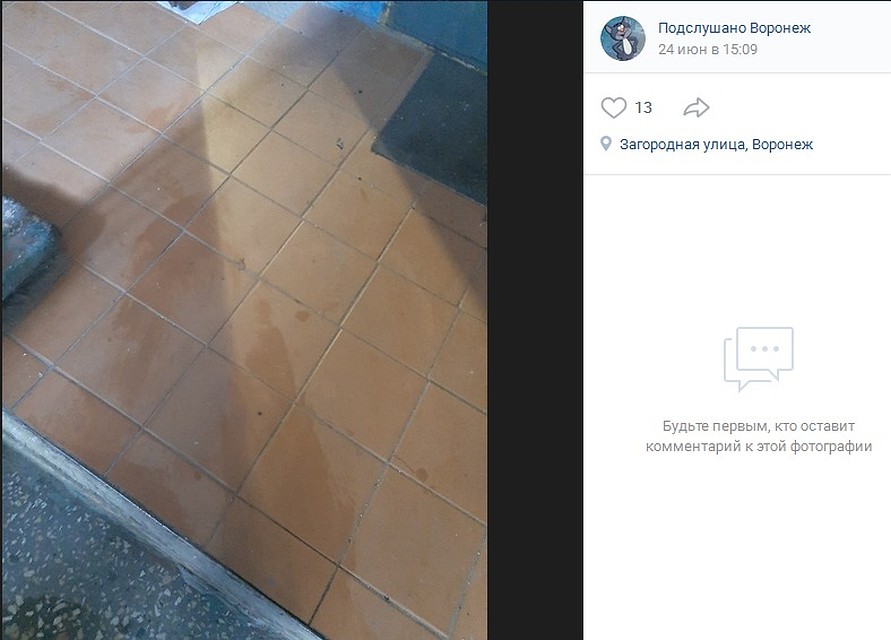 страница сообщества "Подслушано Воронеж" в соцсети "Вконтакте"