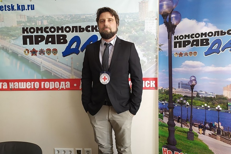 Руководитель Красного Креста в Донецке Сирил Жорена в Комсомолке