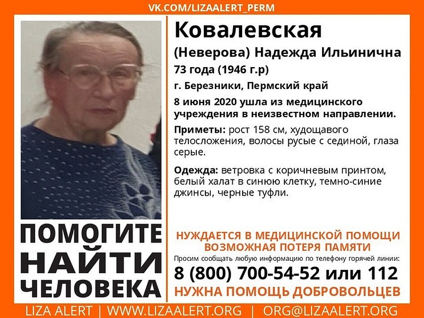 Фото: поисковый отряд «Лиза Алерт».
