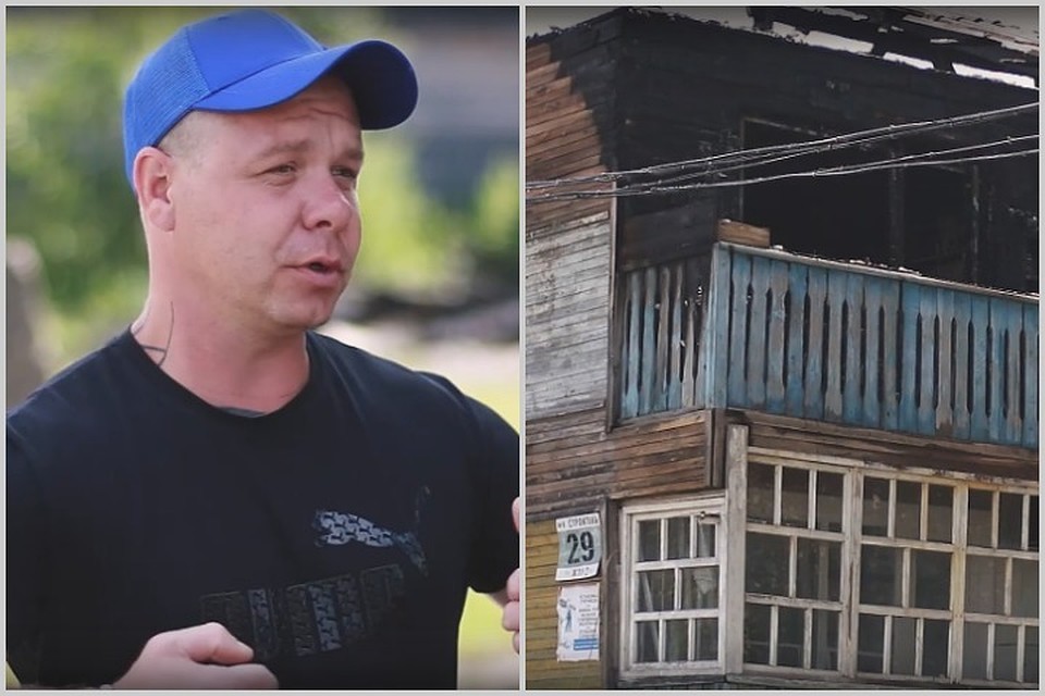 Рискнул собой и спас детей. Фото: стоп-кадр видео Лесосибирской городской телекомпании.