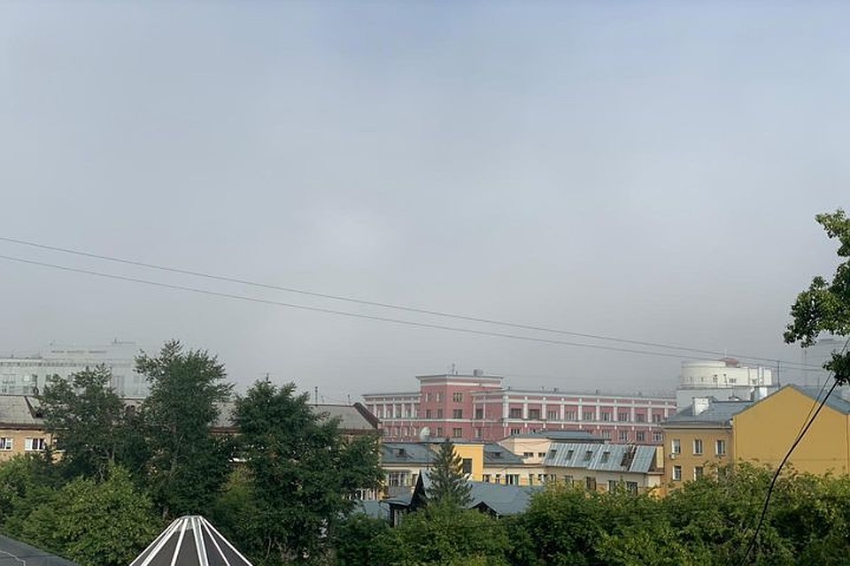 Туман накрыл центр города. Фото:Елена Данилова