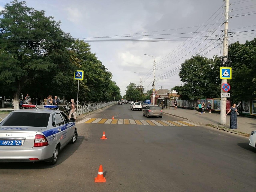 ДТП произошло в самом центре города. Фото: УГИБДД по РО.