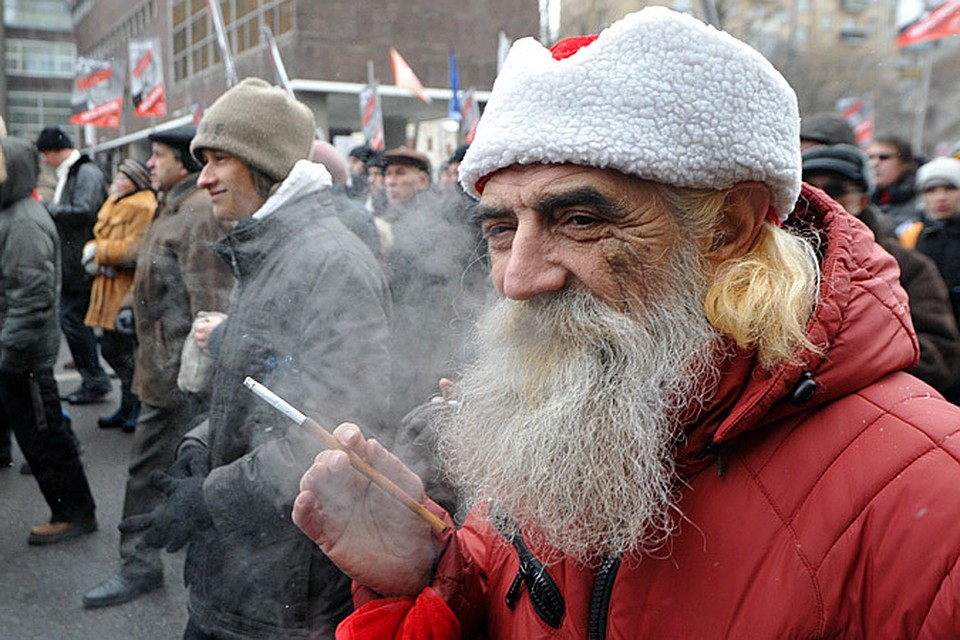 На митинге публика была очень разная