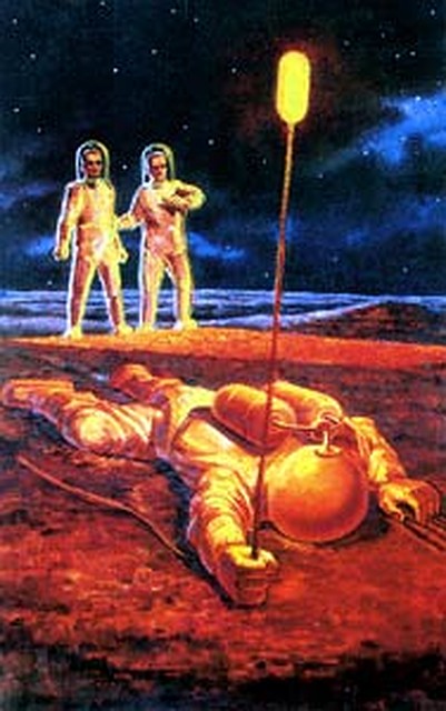 Некоторые видения сражают космонавтов наповал. (Картина Андрея Соколова, друга летчика-космонавта Алексея Леонова.)