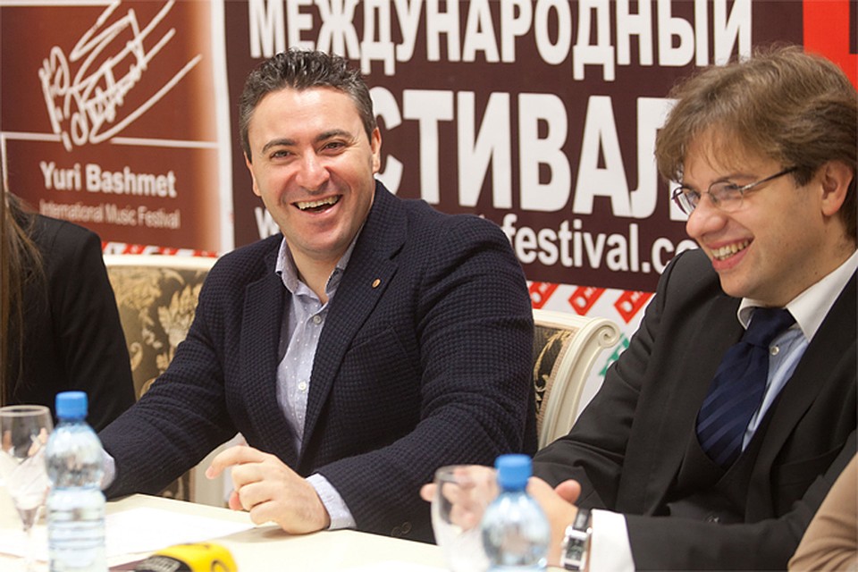 Максим Венгеров и Ростислав Кример репетировали перед сегодняшним концертом три дня по 12 часов.