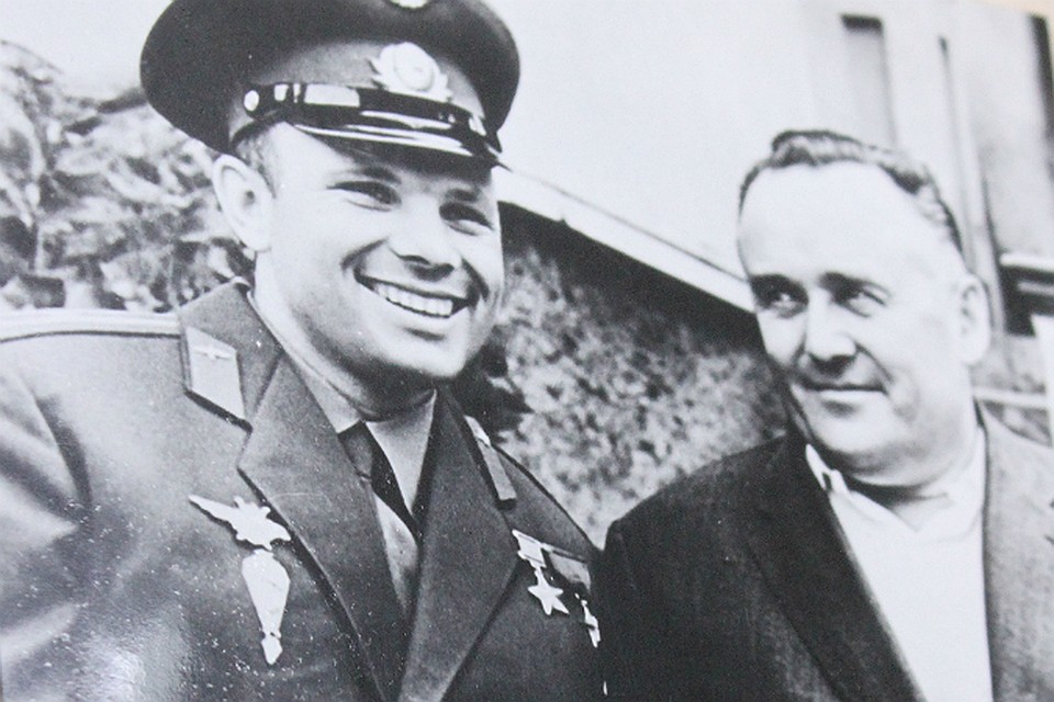 Юрий Гагарин и Сергей Королев