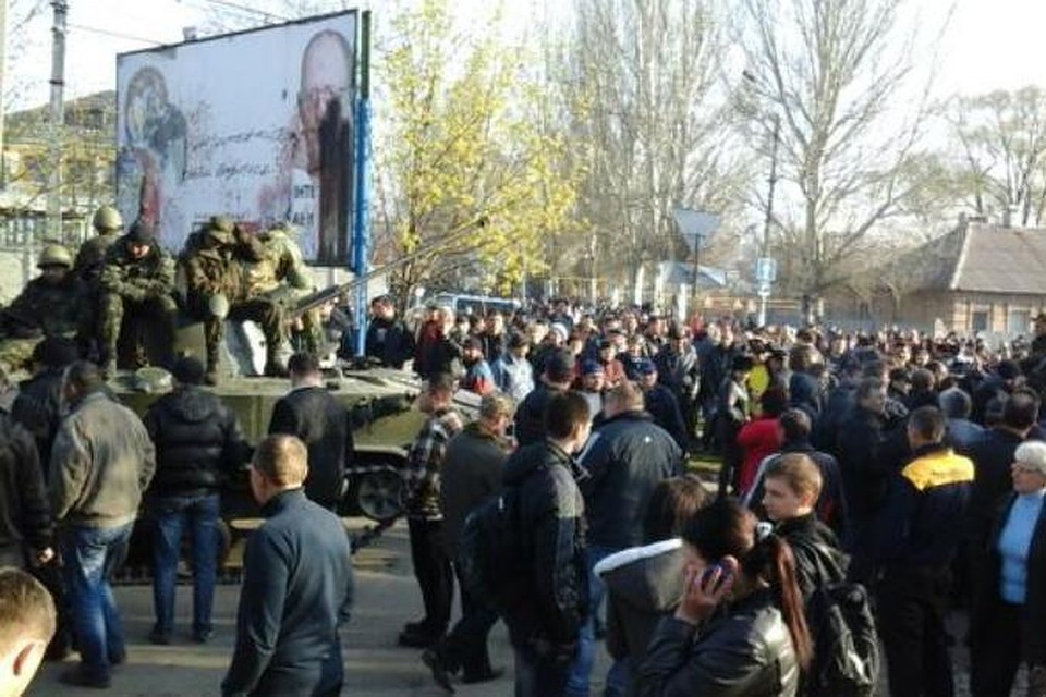 Украинские танки и БТРы вошли в Краматорск