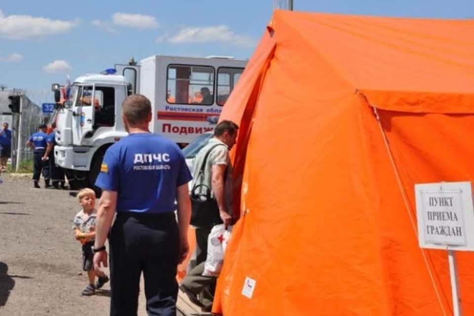 На границе с Украиной развернуты палаточные лагеря для беженцев