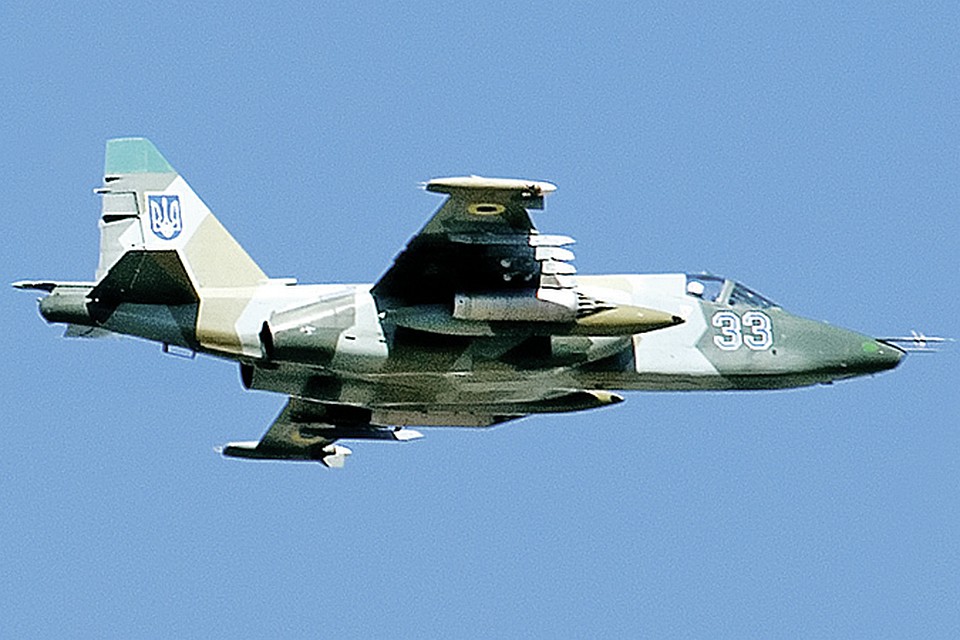 Су-25 украинских ВВС. Такой атаковал «Боинг». Фото: ТАСС