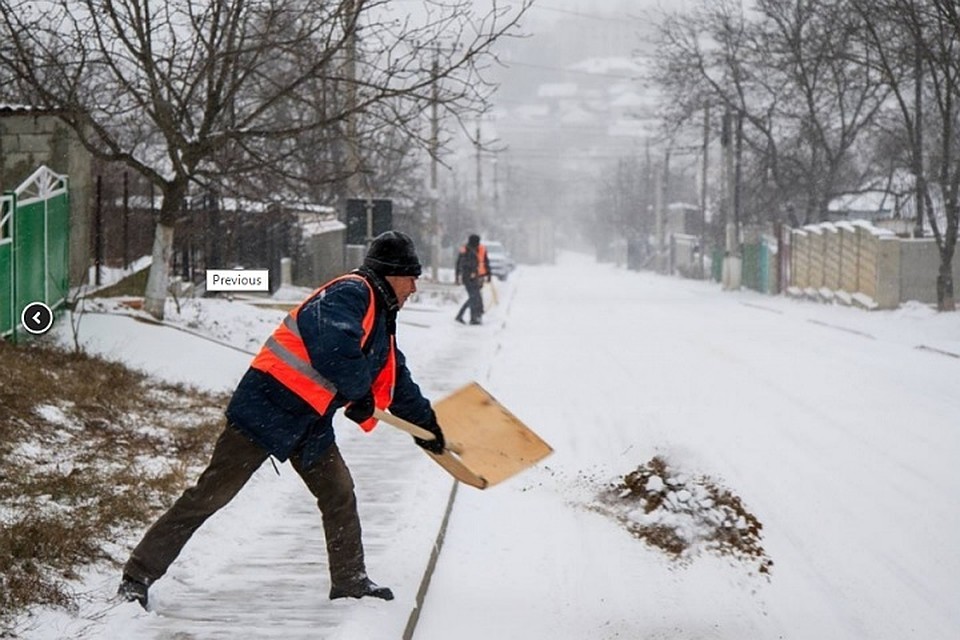 В Оргееве дороги чистят! (Фото: orhei.md).