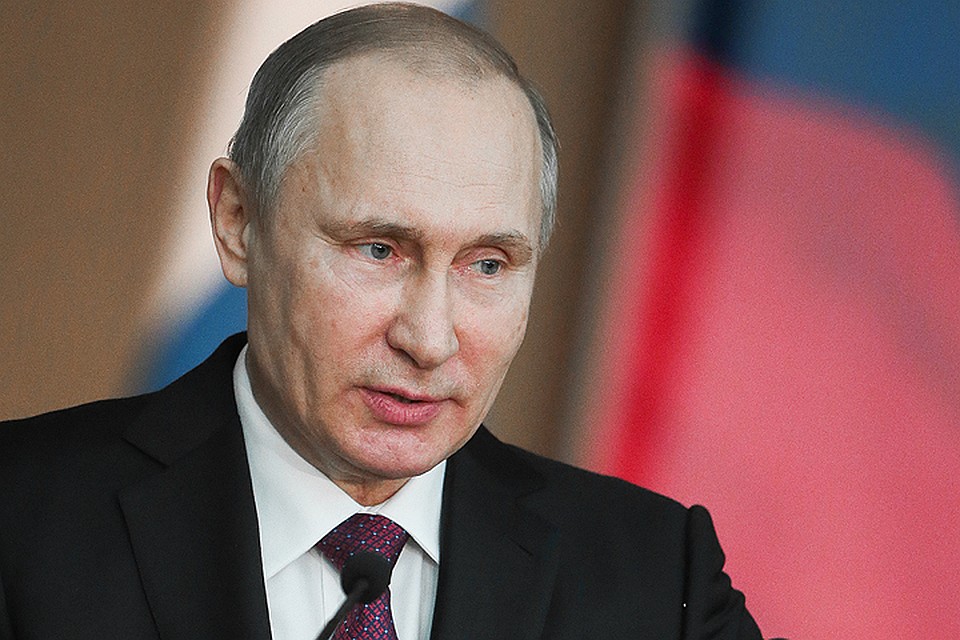 11 января 2017. Президент России Владимир Путин во время выступления на торжественном заседании по случаю 295-летия российской прокуратуры. ФОТО Михаил Метцель/ТАСС