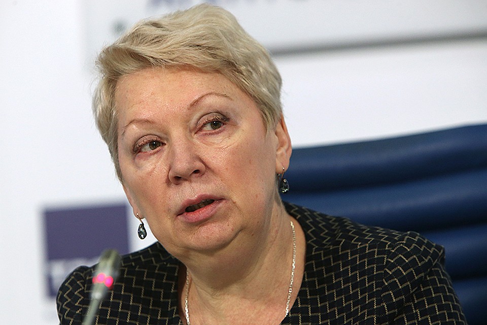 Министр образования и науки РФ Ольга Васильева на пресс-конференции, посвященной итогам работы Министерства образования и науки РФ в 2016 году. ФОТО Владимир Гердо/ТАСС