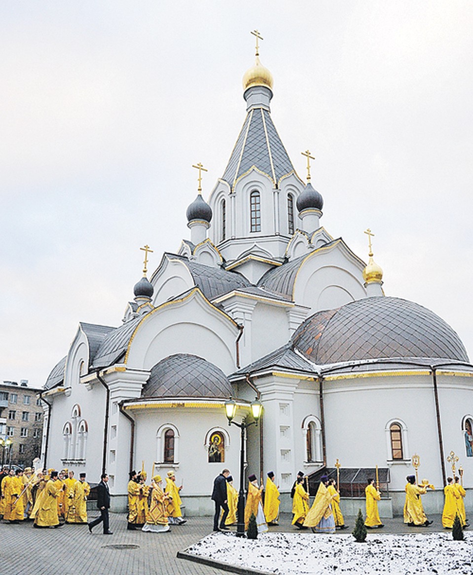 В Москве освятили храм Святых Кирилла и Мефодия на Дубровке. Фото: Пресс-служба патриархии