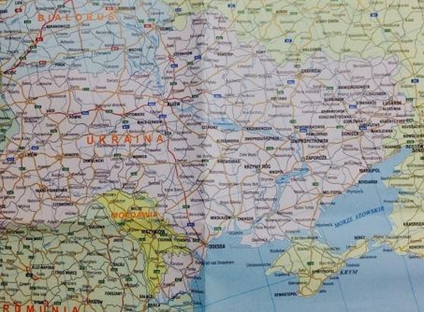 Печатная версия карты «Галилеос». Крым указан частью РФ.Фото: eurointegration.com.ua