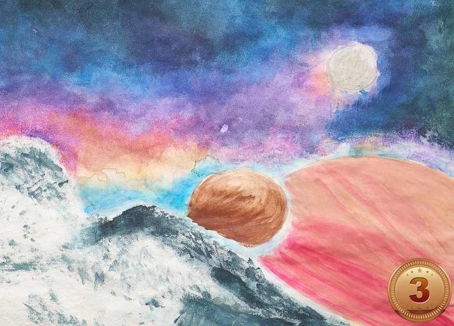«Дремучий космос», автор - Маша Тараховская (13 лет), Русский культурный центр штата Мичиган (США)
