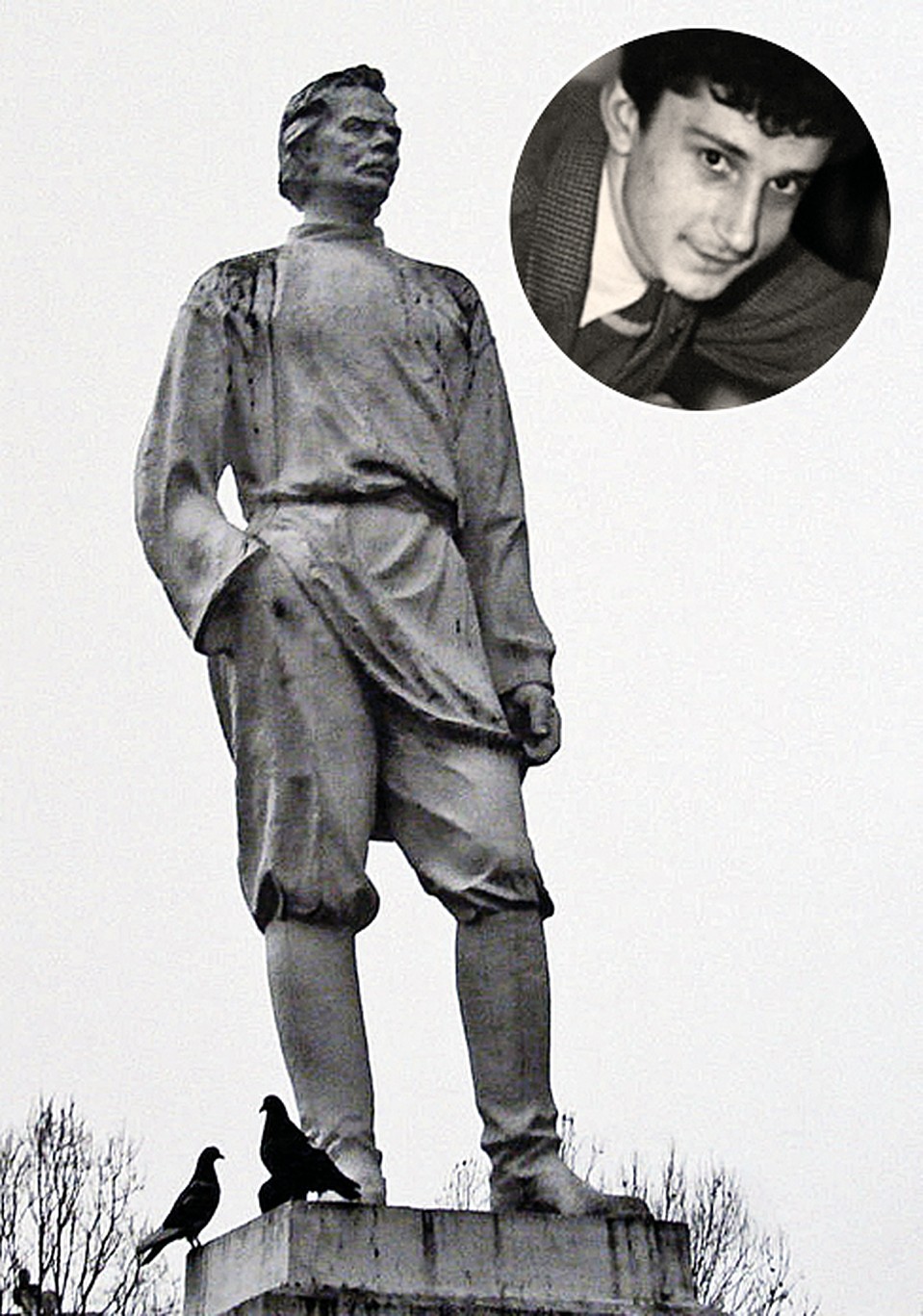 Журналист «КП» Виталий Игнатенко стал Горьким. Фото: sochiartmuseum.ru/kolob.php, кадр из документального фильма