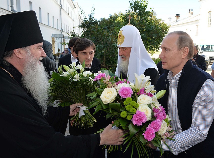 Президент прибыл на День памяти Сергия и Германа Валаамских. Фото Алексей Дружинин/ТАСС