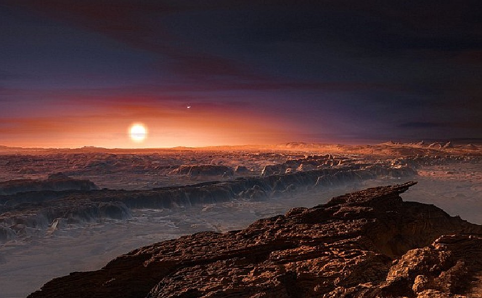 Так художники изображали Proxima Centauri b, когда ее только обнаружили: одни камни.