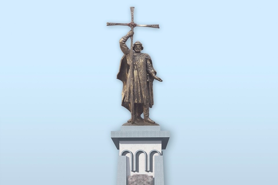 Так выглядит эскиз памятника князю Владимиру, подготовленный скульптором Владимиром Суровцевым. Фото: Александр КАТЕРУША