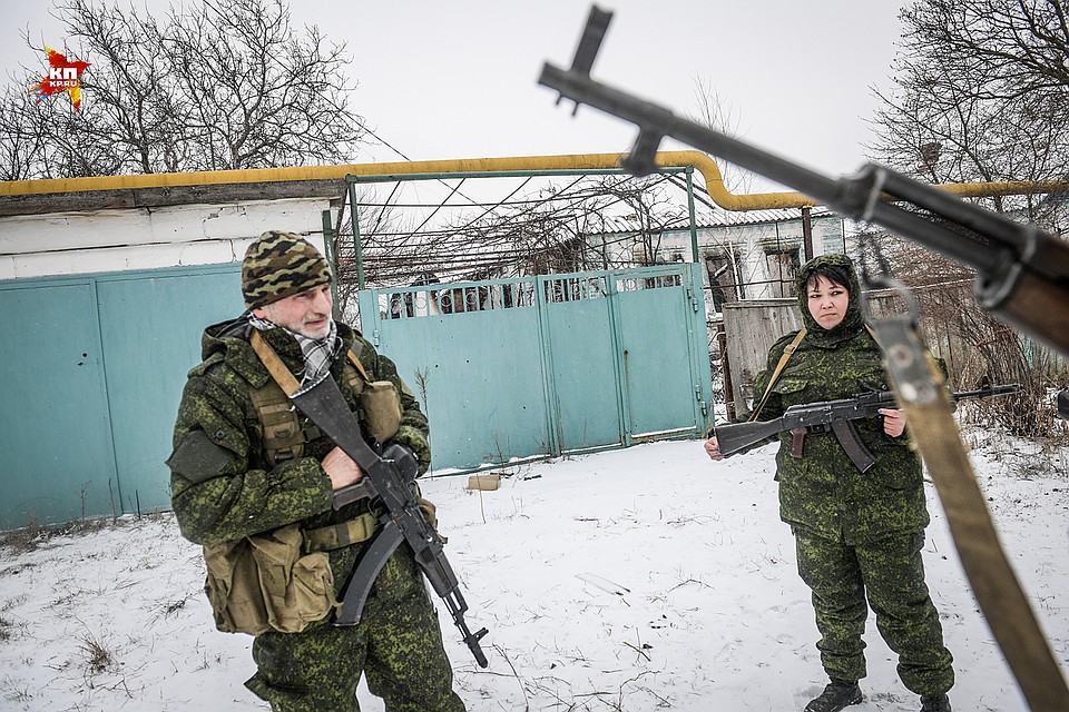 До украинских позиций где 800, где 400 метров Фото: Виктор ГУСЕЙНОВ