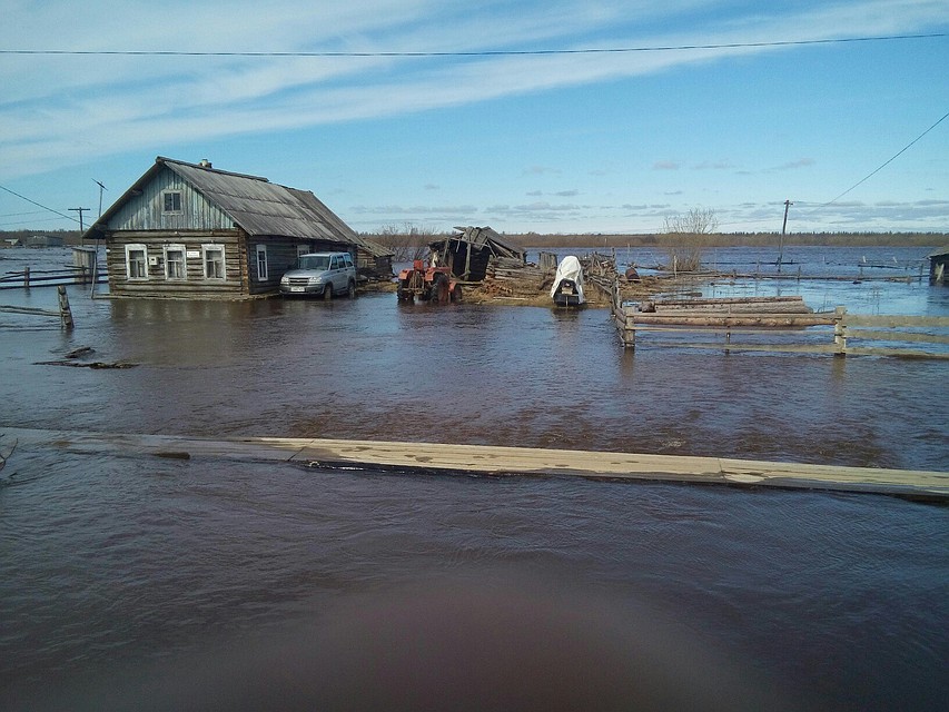 Вода уходит крайне медленно. фото: ГКУ "СПАС-Коми"