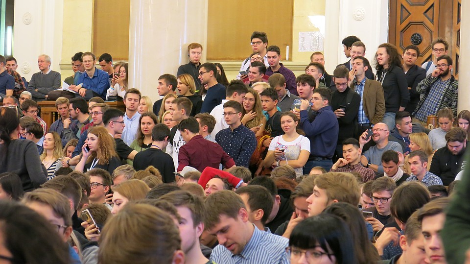 Лекция Стива Возняка проводилась бесплатно для всех желающих. Фото: Андрей РЯБЦЕВ