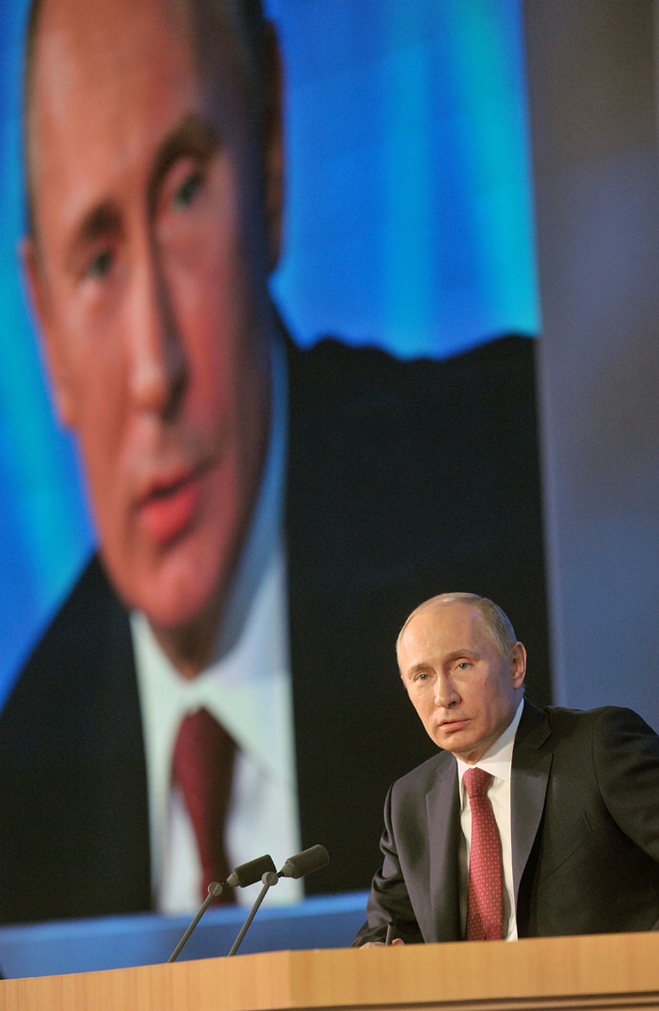 Президент России Владимир Путин во время пресс-конференции. 2012 год. Фото ТАСС/ Алексей Никольский