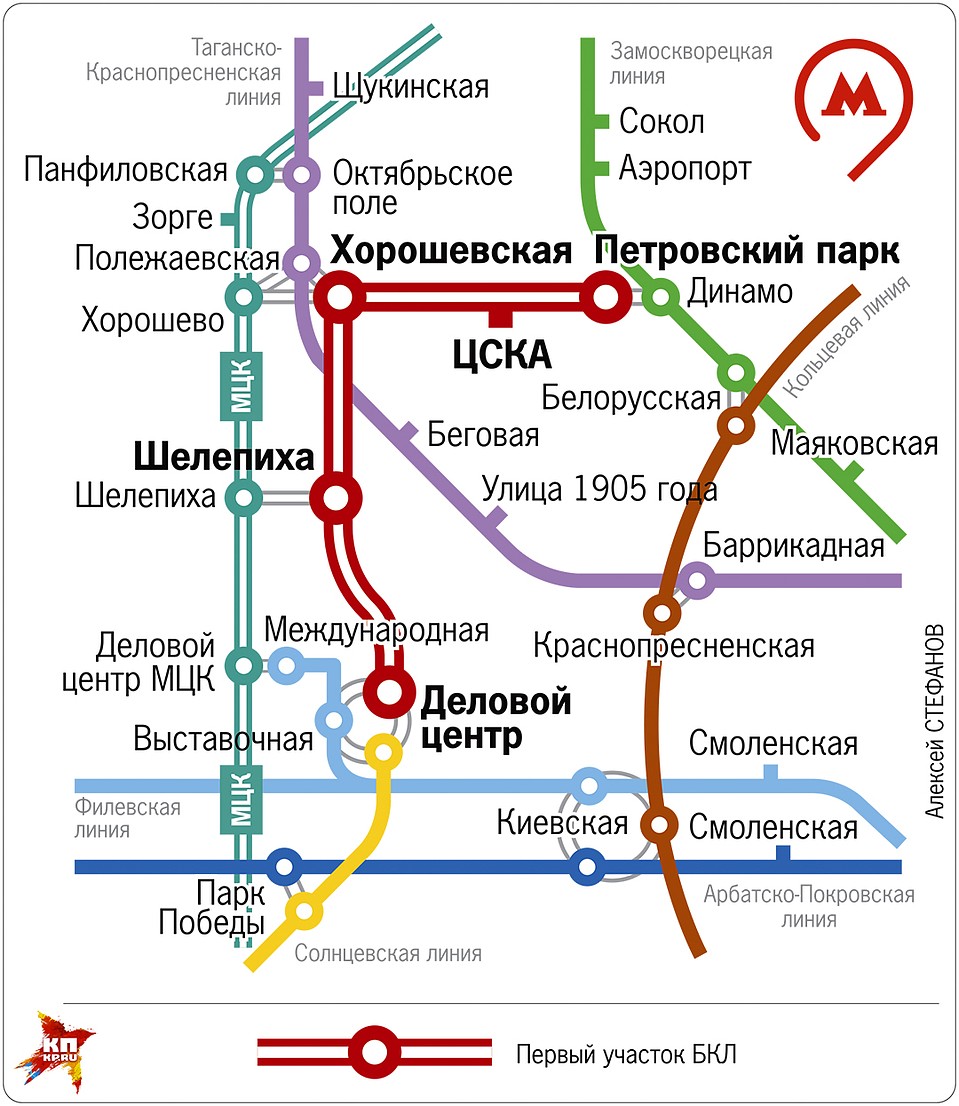 Первые станции Большой кольцевой линии метро Фото: Алексей СТЕФАНОВ