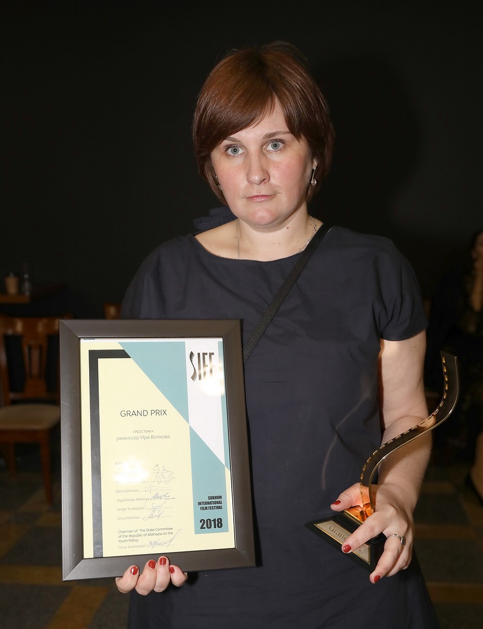Гран-при получила Ирина Волкова – режиссёр фильма «Костик». Фото: Лариса КУДРЯВЦЕВА/ЭГ