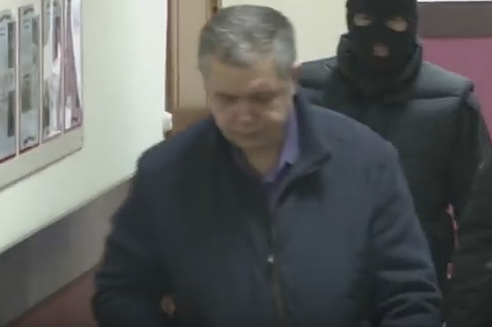Задержание начальника МЧС Кузбасса Мамонтова. Скриншот с видео СК России
