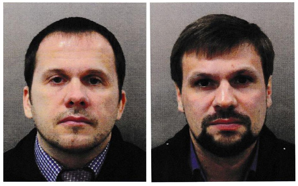 Обвиняемые Британией в причастности к покушению на Скрипалей Алексей Петров и Руслан Боширов. Фото: REUTERS