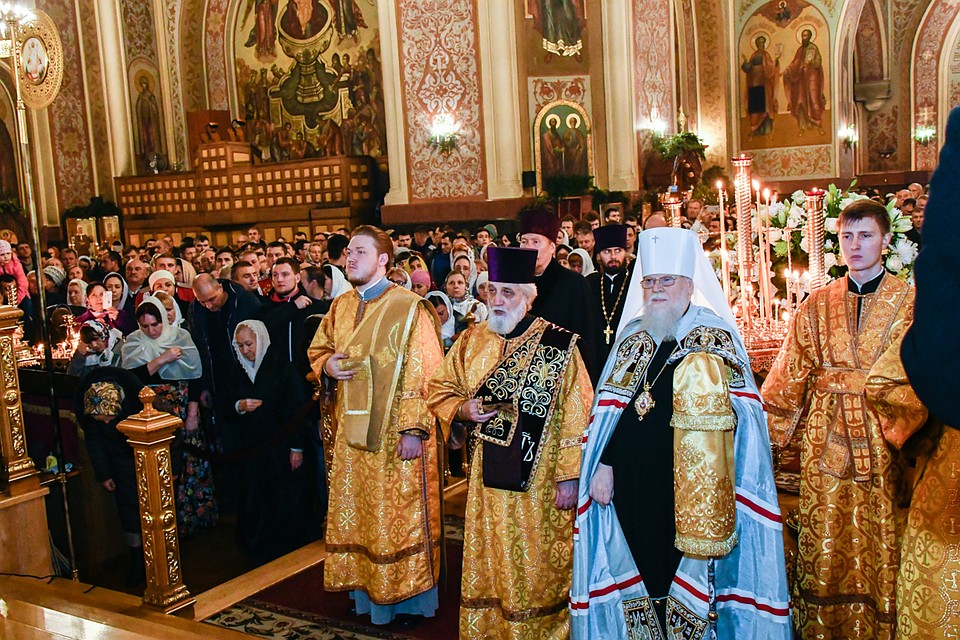 Служба в Свято-Екатерининском соборе Краснодара Фото: Кирилл ВЕРШИНИН