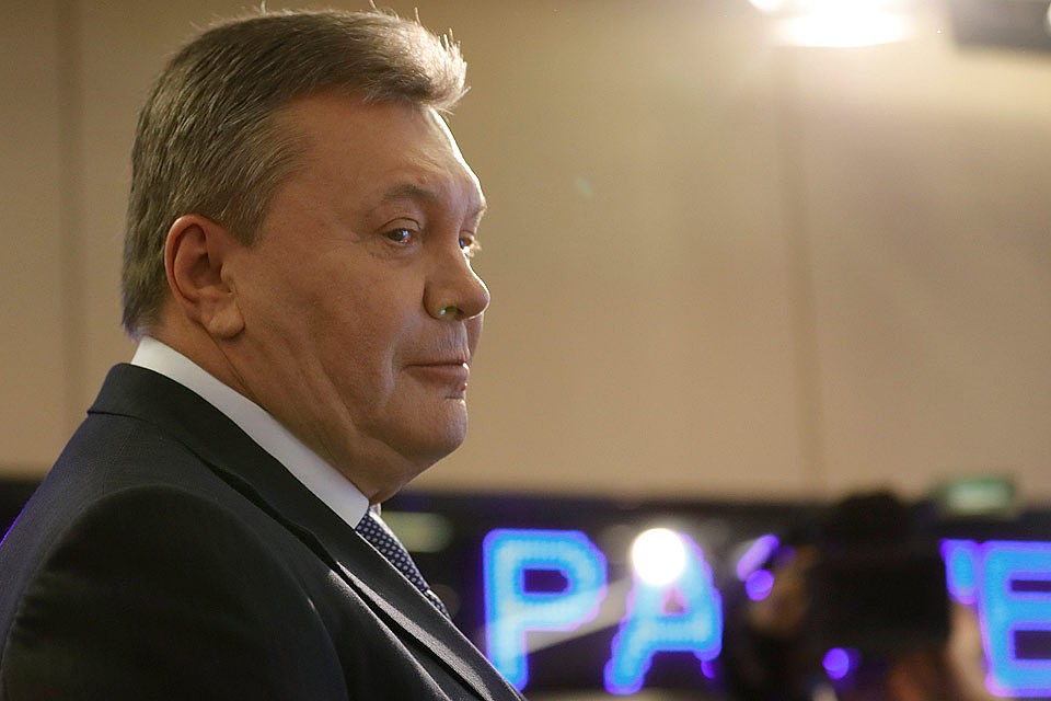 Бывший президент Украины перед началом пресс-конференции. Фото: REUTERS