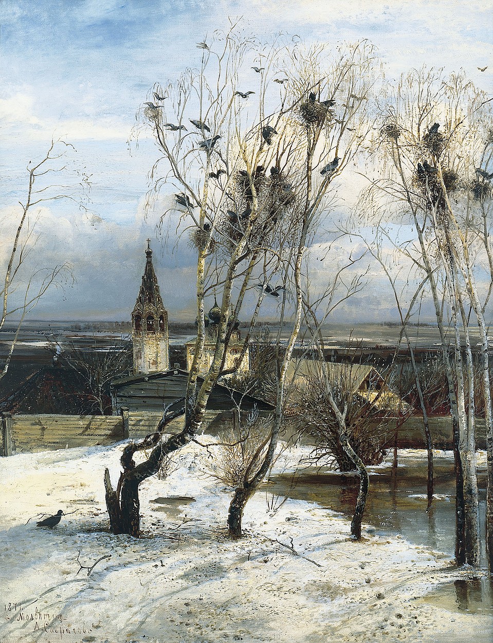 Алексей Саврасов. "Грачи прилетели".