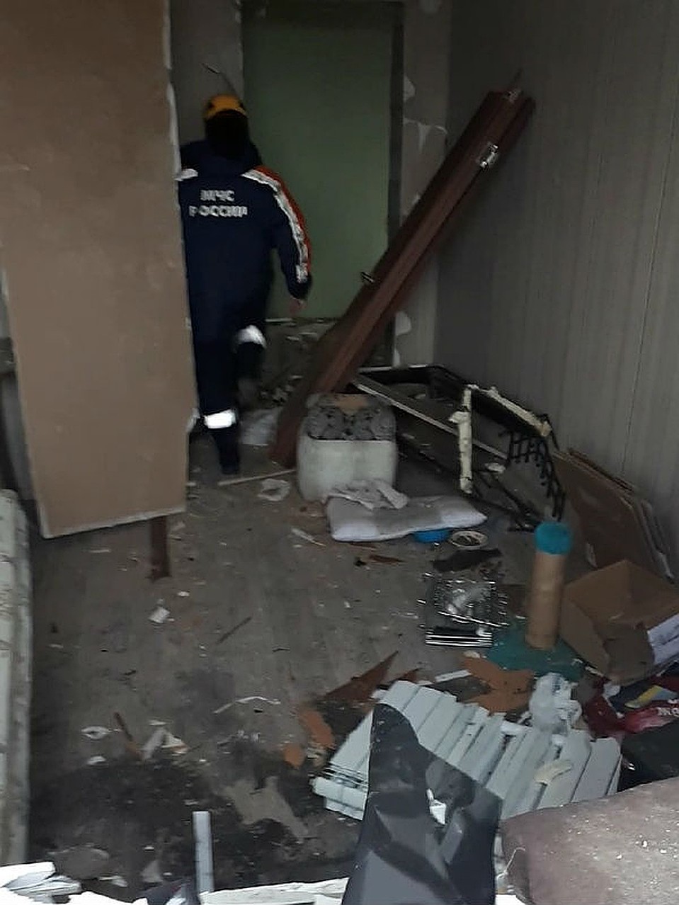 Комната Татьяны после взрыва. Фото: Татьяна КОТОВА.