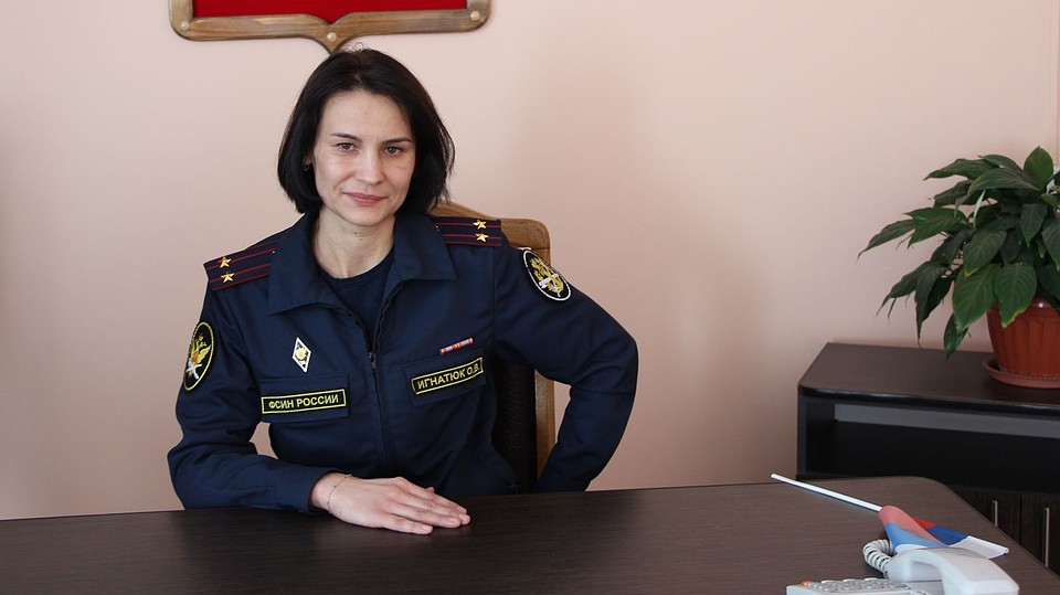 заместитель начальника колонии подполковник внутренней службы Ольга Игнатюк Фото: Милана СОКОЛ