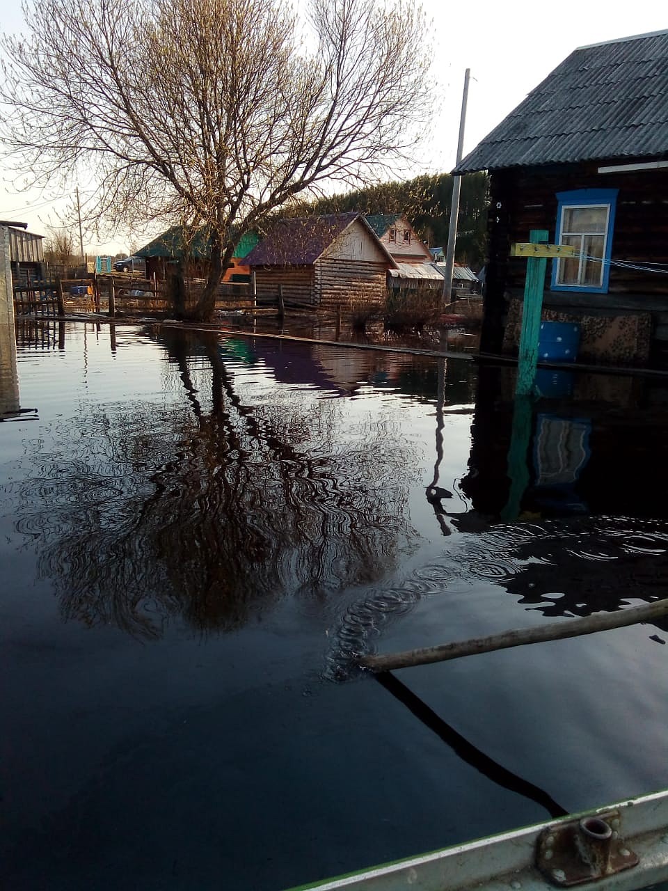Так выглядело село Усть-Ухта в период "большой воды". Фото: Ирина Алисултанова