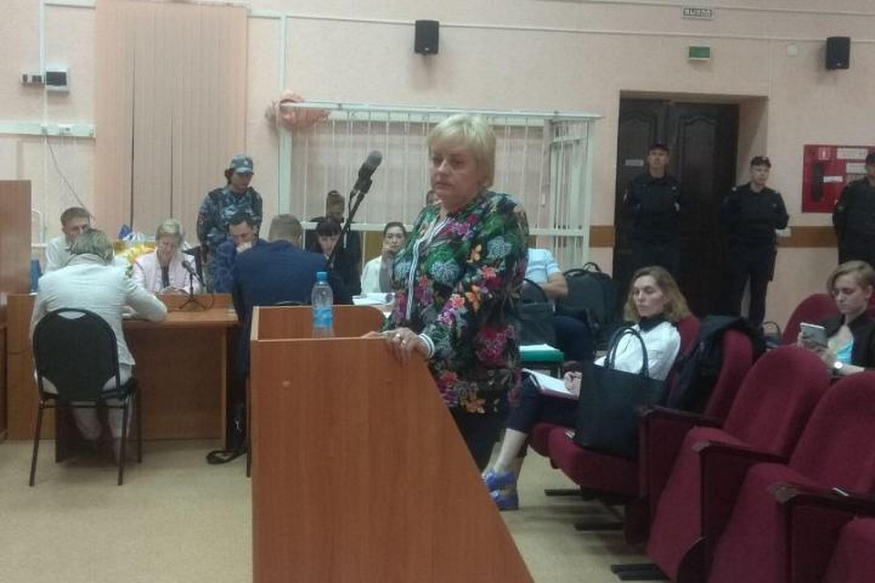 Надежда Вострикова дает показания в суде. Фото: Екатерина БОРМОТОВА