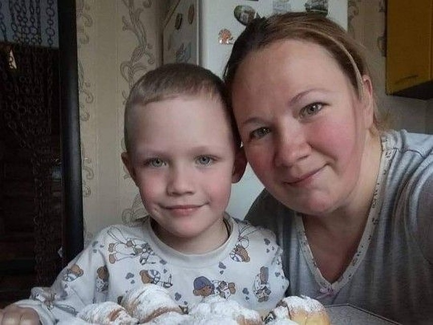 5-летний Кирилл с мамой.