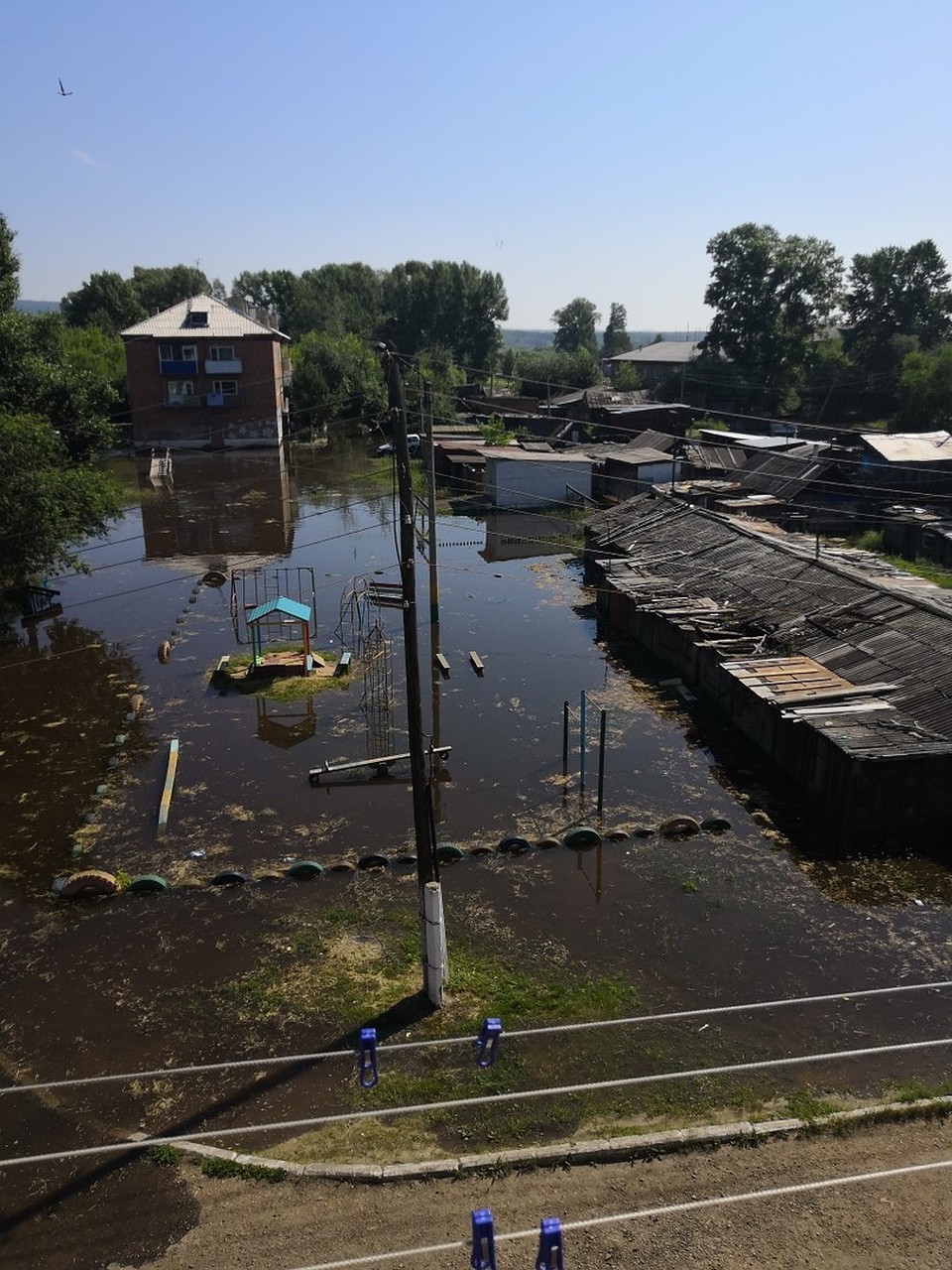 В Канск пришла большая вода. Фото: ЧП - Канск.