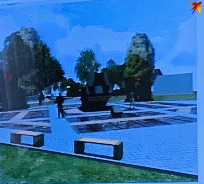 В парке расположится памятник танковому экипажу Степана Горобца.