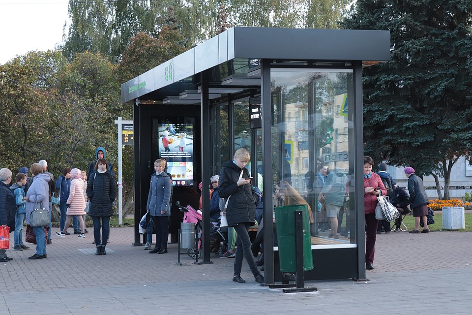 Так выглядит «умная» остановка в Ижевске. Фото: автора