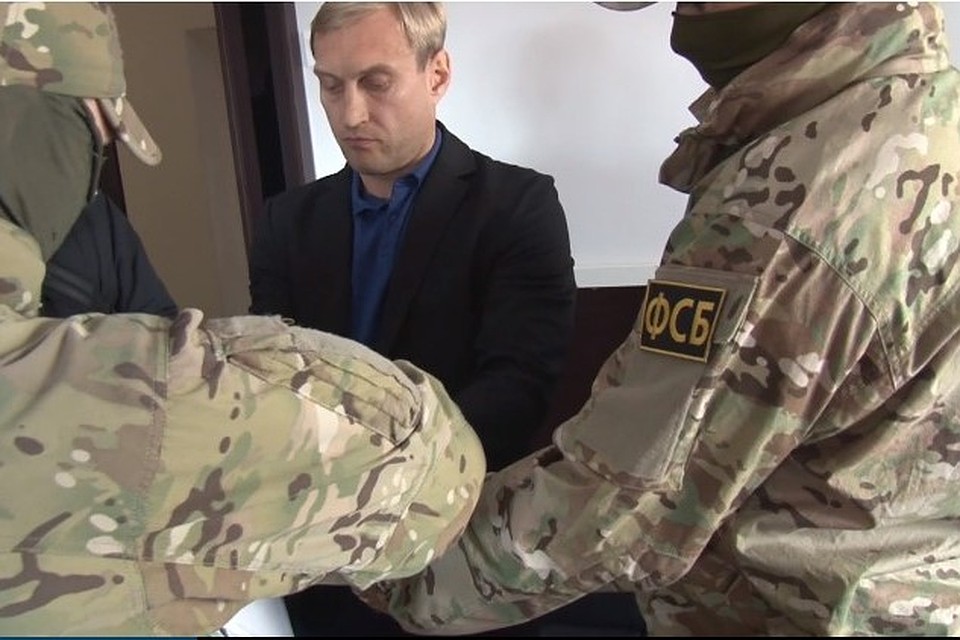 Арест Филонова. Скриншот с оперативного видео ФСБ